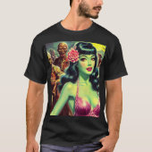 Retro Zombie Woman T-Shirt (Vorderseite)