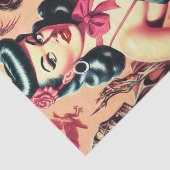 Retro Zombies-Button Seidenpapier (Ausschnitt)