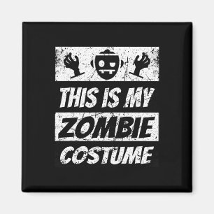 Retro Zombies Halloween Jungs Kinder Funny Costume Magnet