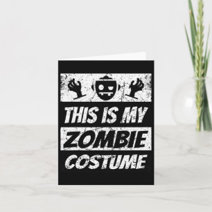 Retro Zombies Halloween Jungs Kinder Spaß Kostüm Karte