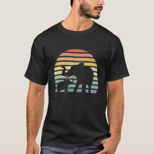 Retro-Zoowärter-Elefant-Wildtier-Tiersafari T-Shirt