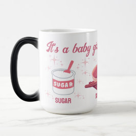 Retro Zucker und Gewürz Gender Reveal Es ist ein M Verwandlungstasse