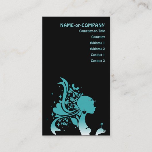 Retro Zucker Visitenkarte (Vorderseite)