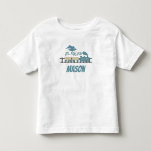 Retro-Zug Kindergeburtstag Erdig Kleinkind T-shirt