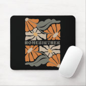 Retro Zuhause Birth Boho Blume Homebirther Mütter Mousepad (Mit Mouse)