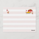 Retro Zuhause Cooking Rezept Postkarte (Rückseite)