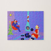 Retro Zuhause für das Puzzle (Horizontal)