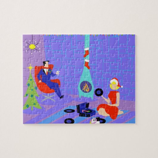 Retro Zuhause für das Puzzle (Horizontal)