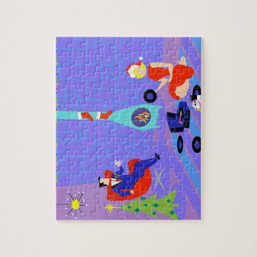 Retro Zuhause für das Puzzle (Vertikal)