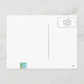 Retro-Zuhause für die Urlaubspostkarte Feiertagspostkarte (Rückseite)