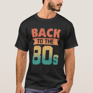 Retro Zurück in die 80er Jahre Vintage abgenutzt T-Shirt