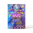 Retro Zurück zu 90er farbenfrohen, lebhaften Neon 