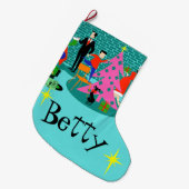 Retro Zutat der Weihnachtsbaum-Strumpf Großer Weihnachtsstrumpf (Vorderansicht (hängend))