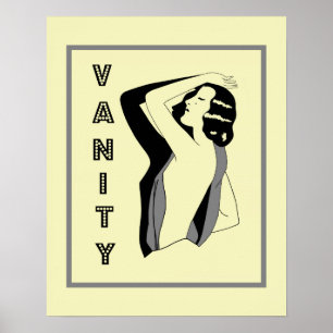 Retro Zwanzigerjahre Eitelkeit Poster