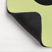 Retro Zwei farbige Blockknöpfe grün Mousepad (Ecke)