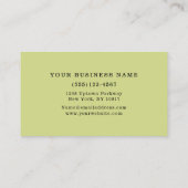 Retro Zwei farbige Blockknöpfe grün Visitenkarte (Rückseite)