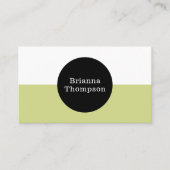 Retro Zwei farbige Blockknöpfe grün Visitenkarte (Vorderseite)