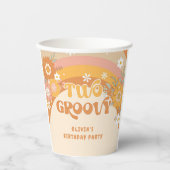 Retro zwei großartige Geburtstagskuppen Pappbecher (Vorderseite)