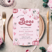 Retro Zwei kleine Boos Ghost Girl Twins Baby Dusch Einladung