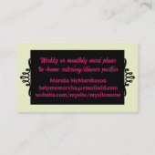 Retro Zwiebelskizze Kochkunst Kulinarisches Busine Visitenkarte (Rückseite)