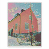 Retro-Zyklusarbeit Aufkleber (Vorderseite)