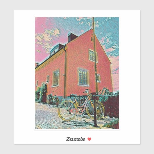 Retro-Zyklusarbeit Aufkleber (Blatt)