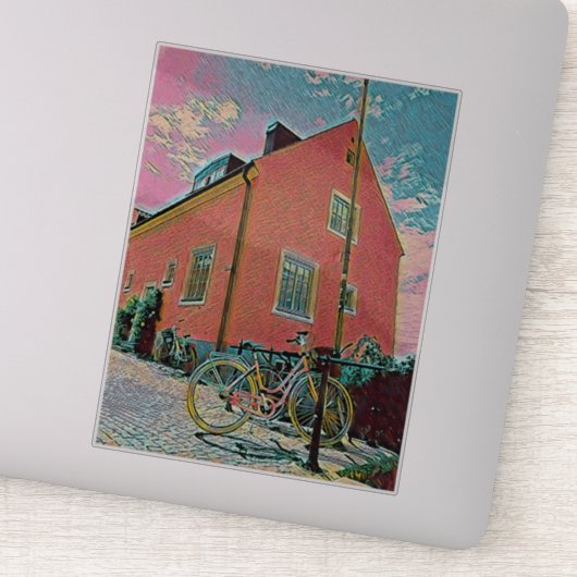 Retro-Zyklusarbeit Aufkleber (Detail)