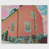 Retro-Zyklusarbeit Geschenkpapier (Flach)