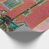 Retro-Zyklusarbeit Geschenkpapier (Ecke)