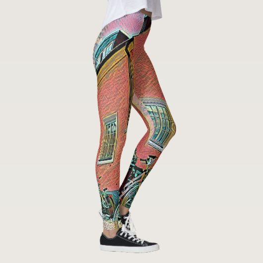 Retro-Zyklusarbeit Leggings (Rechts)