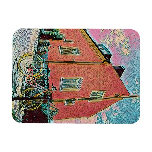 Retro-Zyklusarbeit Magnet (Horizontal)