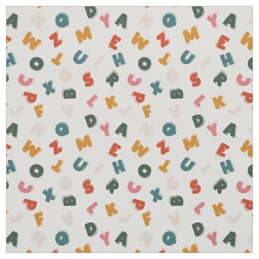 Retroalphabet Stoff (Muster)