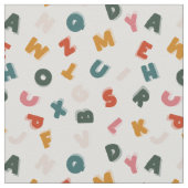 Retroalphabet Stoff (Nahaufnahme)