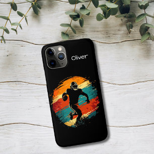 Retroamerikanischer Footballspieler Case-Mate iPhone Hülle