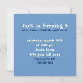 Retroballons Junge Foto Geburtstagseinladungen Einladung (Rückseite)