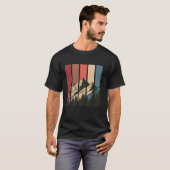 Retroberg und Wald-Silhouette T-Shirt (Vorne ganz)