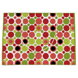 Retroblase rot, grün und rosa große geschenktüte