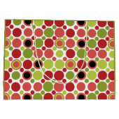 Retroblase rot, grün und rosa große geschenktüte (Rückseite)