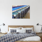 Retroblau Bar hocker Impressionismus Leinwanddruck (Insitu (Schlafzimmer))