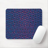 Retroblau und rosa Muster Mousepad (Mit Mouse)