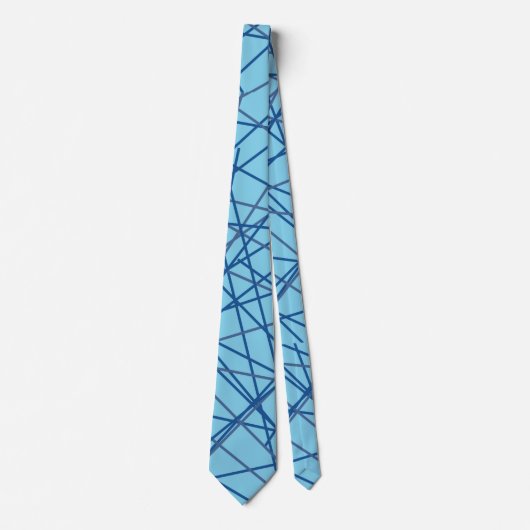 Retroblaue Krawatte! Krawatte (Vorderseite)
