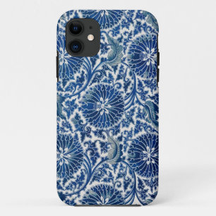 Retroblaue Mohnblume China Dynastie Ming Case-Mate iPhone Hülle