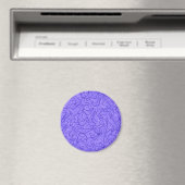 Retroblauer Bumerang Magnet (In Situ (Geschirrspüler))