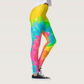 Retroboho-gefärbte Krawatte Leggings (Rechts)