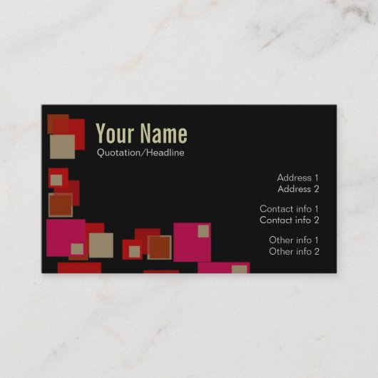 RetroBox-Visitenkarte Visitenkarte (Vorderseite)