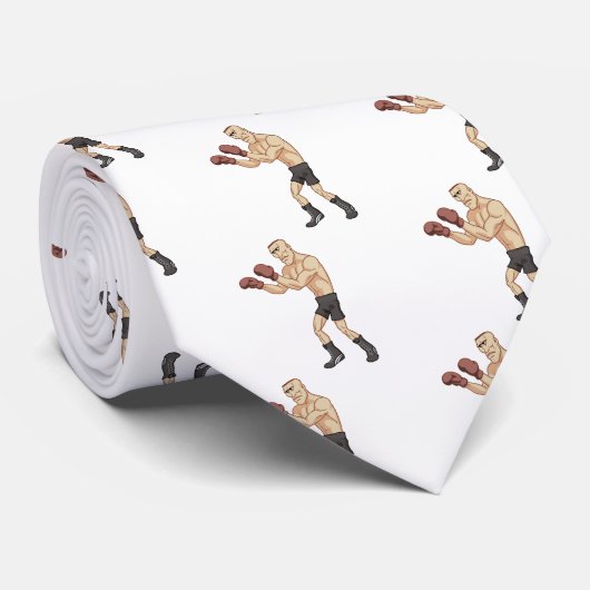 Retroboxer Krawatte (Gerollt)