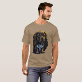 Retroboy mit traurigem Hund T-Shirt (Vorne ganz)