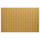 Retrobraune Blumen Stoff (Yard (91,4 cm))