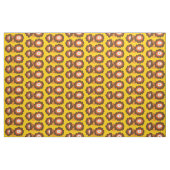 Retrobraune Blumen Stoff (Fat Quarter (45,7 x 55,9 cm))