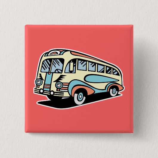 Retrobus Button (Vorderseite)